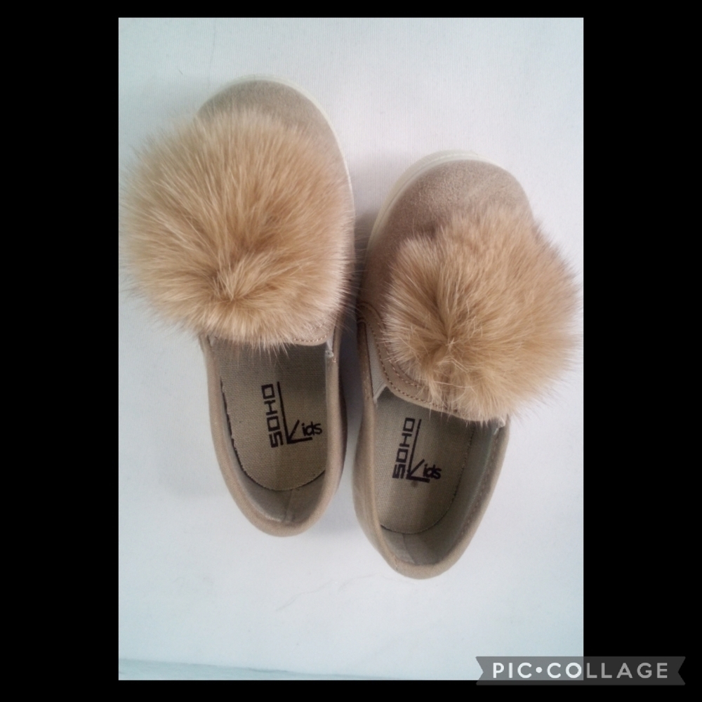 Soho tan puff girl shoes